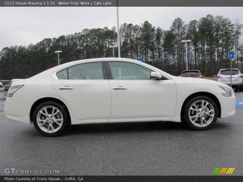 Winter Frost White / Cafe Latte 2012 Nissan Maxima 3.5 SV