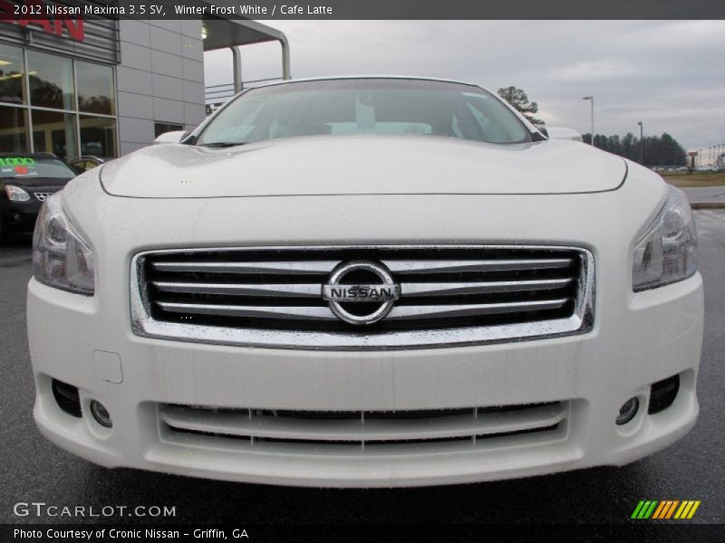 Winter Frost White / Cafe Latte 2012 Nissan Maxima 3.5 SV