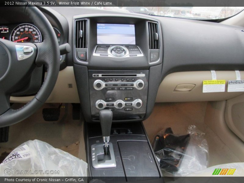 Winter Frost White / Cafe Latte 2012 Nissan Maxima 3.5 SV