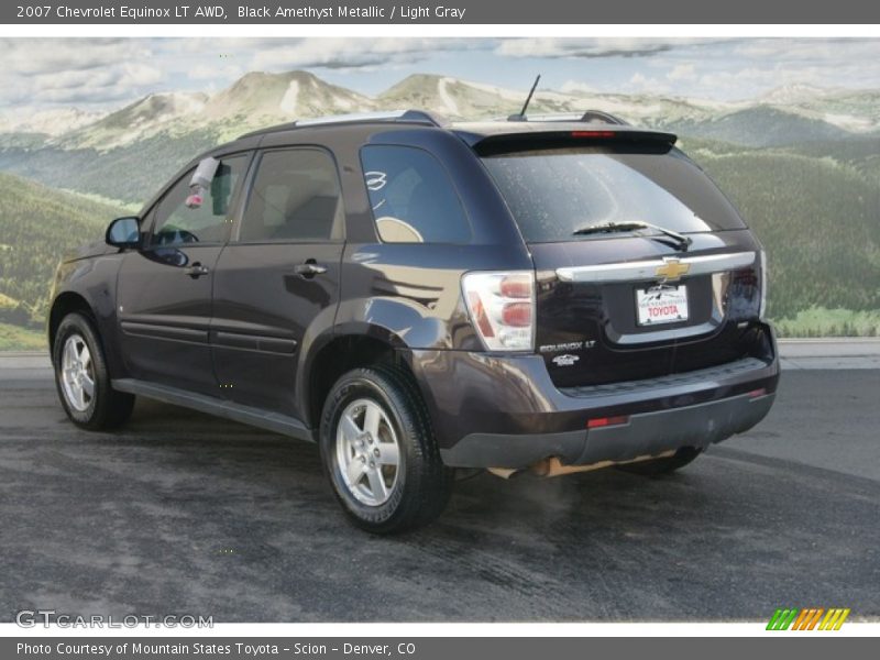 Black Amethyst Metallic / Light Gray 2007 Chevrolet Equinox LT AWD