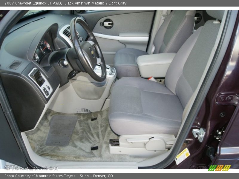 Black Amethyst Metallic / Light Gray 2007 Chevrolet Equinox LT AWD