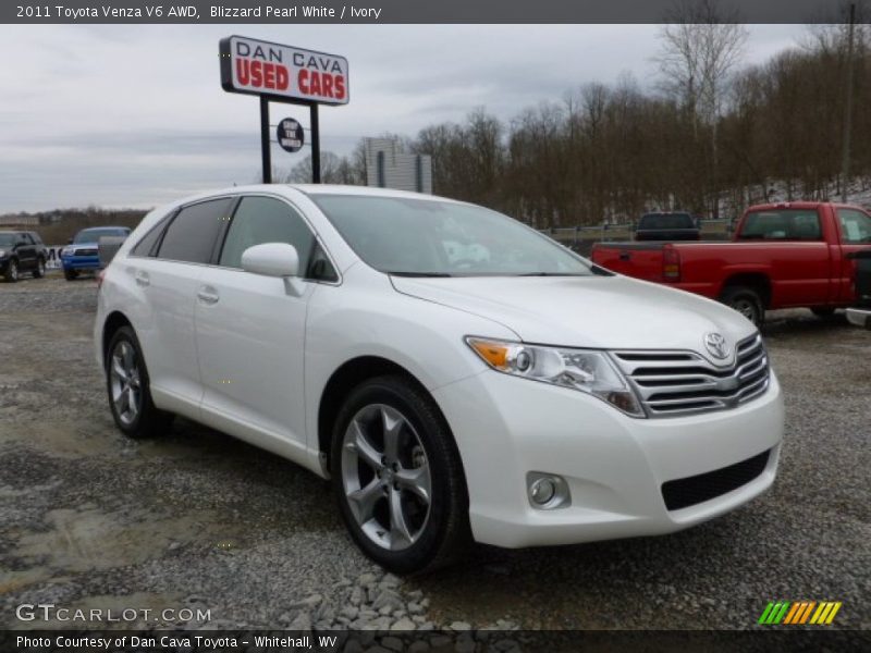 Blizzard Pearl White / Ivory 2011 Toyota Venza V6 AWD