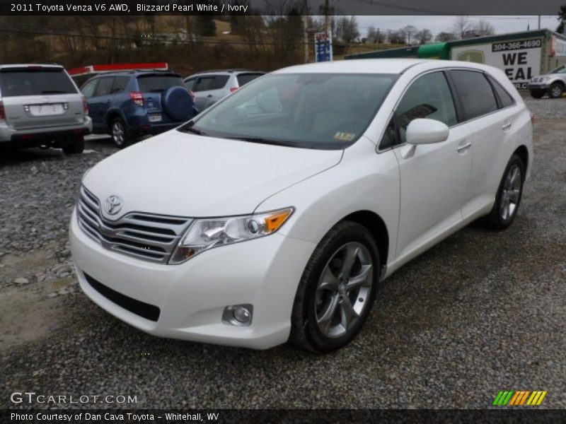 Blizzard Pearl White / Ivory 2011 Toyota Venza V6 AWD