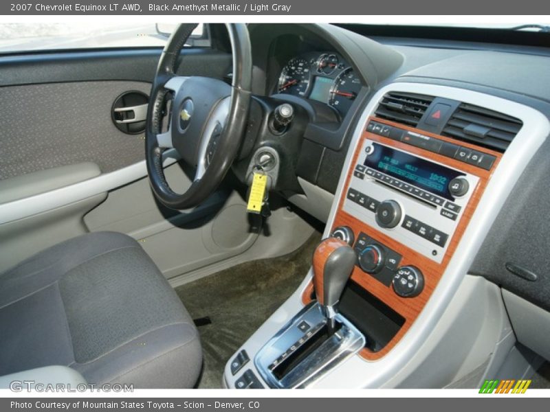Black Amethyst Metallic / Light Gray 2007 Chevrolet Equinox LT AWD
