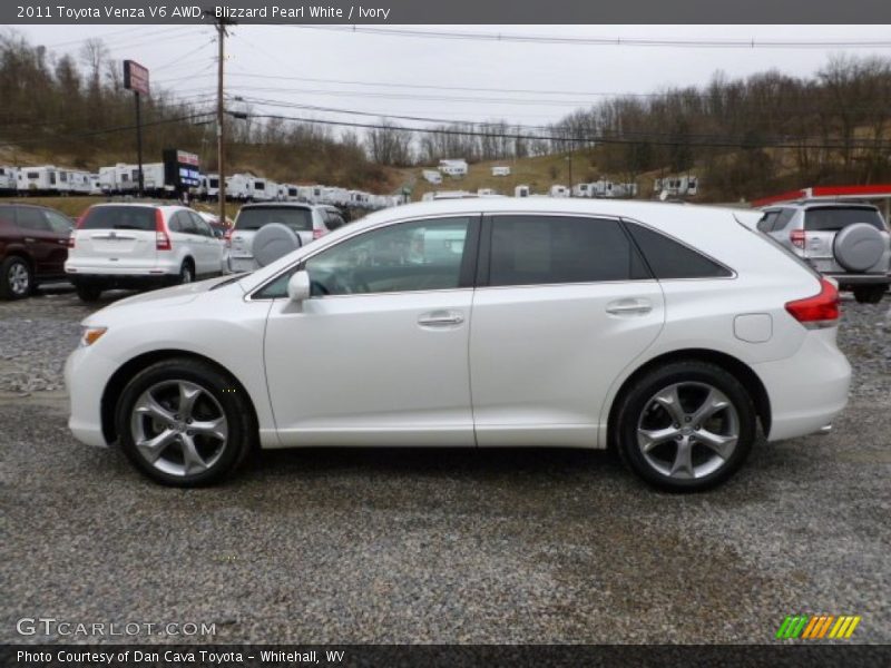 Blizzard Pearl White / Ivory 2011 Toyota Venza V6 AWD