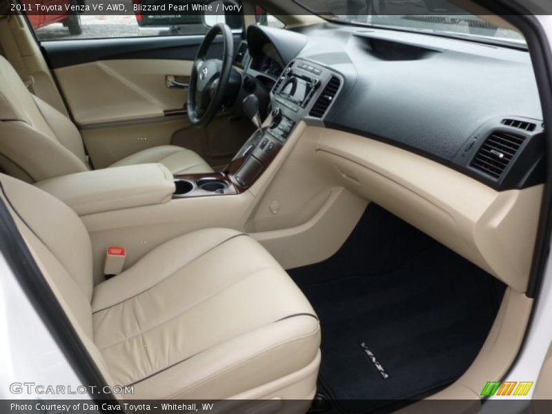 Blizzard Pearl White / Ivory 2011 Toyota Venza V6 AWD