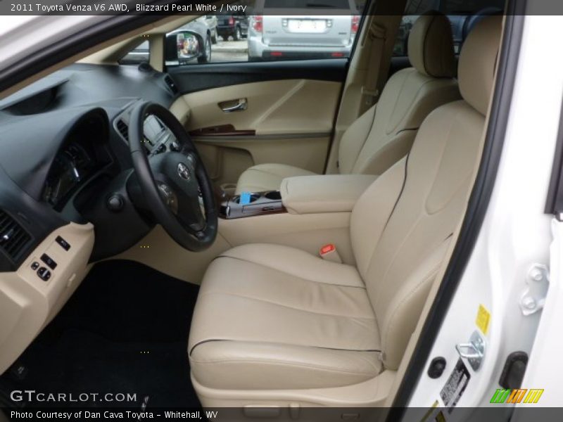 Blizzard Pearl White / Ivory 2011 Toyota Venza V6 AWD