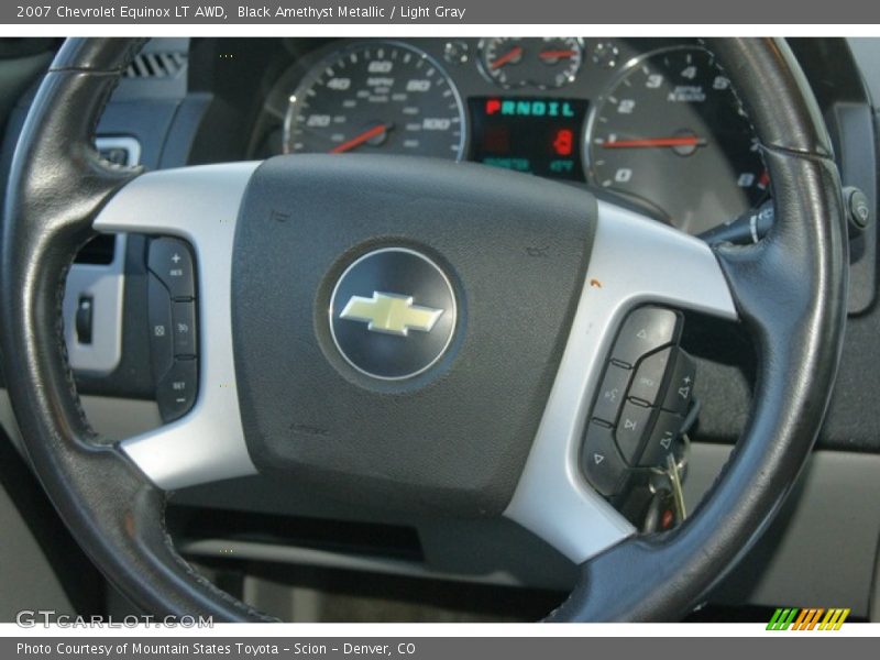 Black Amethyst Metallic / Light Gray 2007 Chevrolet Equinox LT AWD