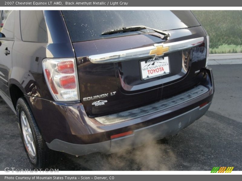 Black Amethyst Metallic / Light Gray 2007 Chevrolet Equinox LT AWD