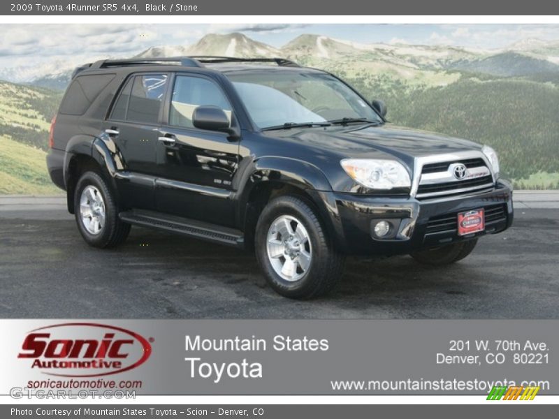 Black / Stone 2009 Toyota 4Runner SR5 4x4