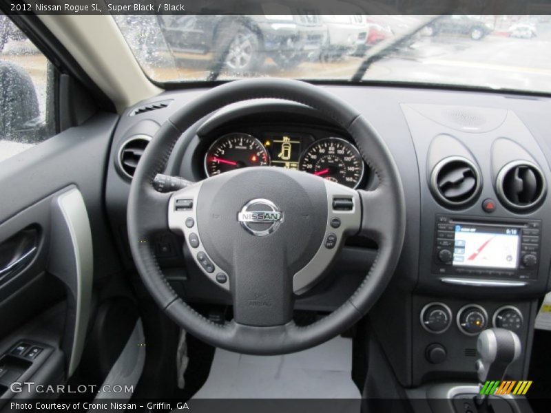 Super Black / Black 2012 Nissan Rogue SL