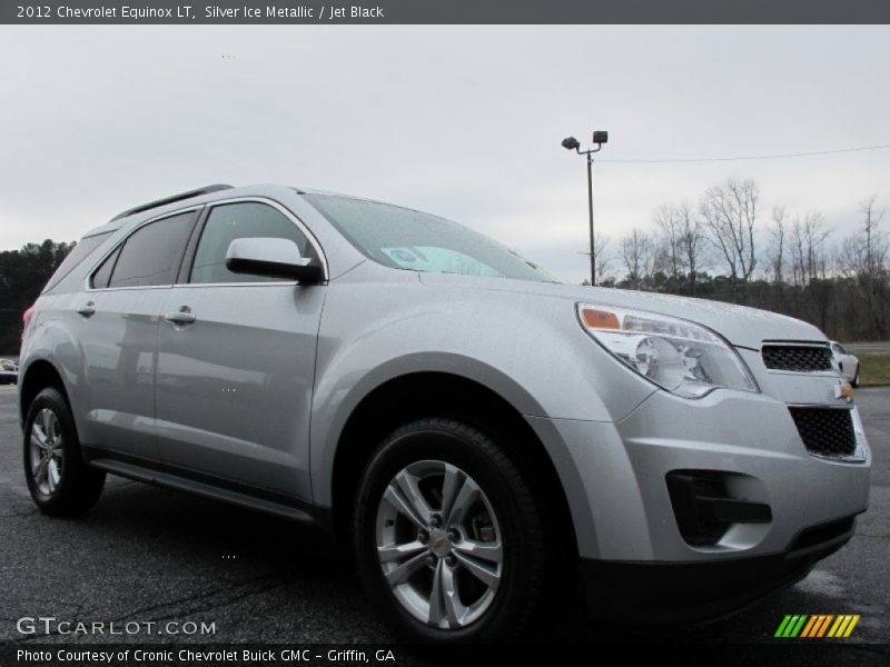 Silver Ice Metallic / Jet Black 2012 Chevrolet Equinox LT
