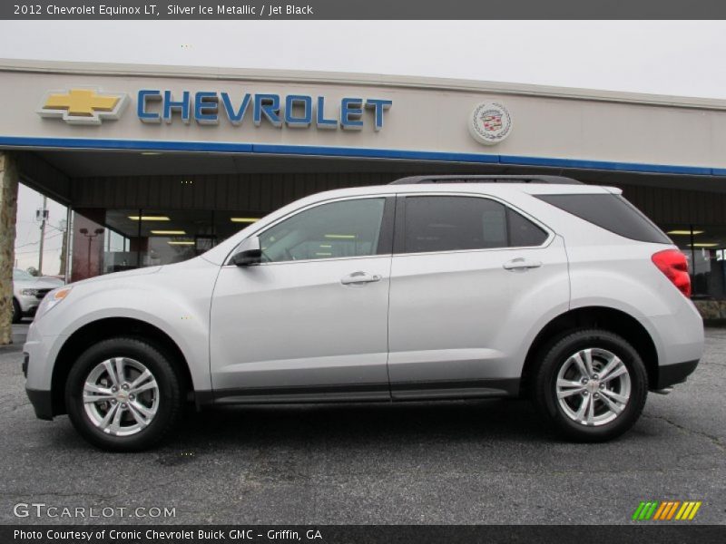 Silver Ice Metallic / Jet Black 2012 Chevrolet Equinox LT