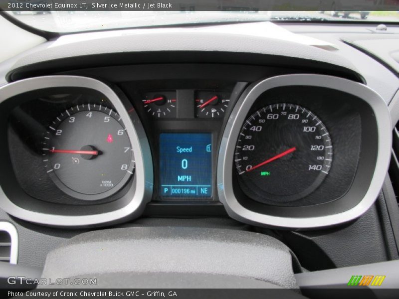 Silver Ice Metallic / Jet Black 2012 Chevrolet Equinox LT