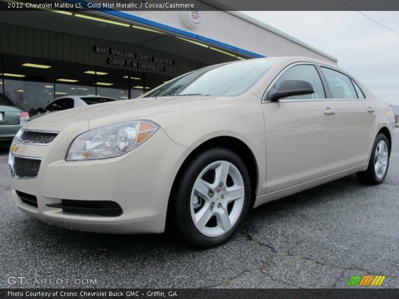 Gold Mist Metallic / Cocoa/Cashmere 2012 Chevrolet Malibu LS