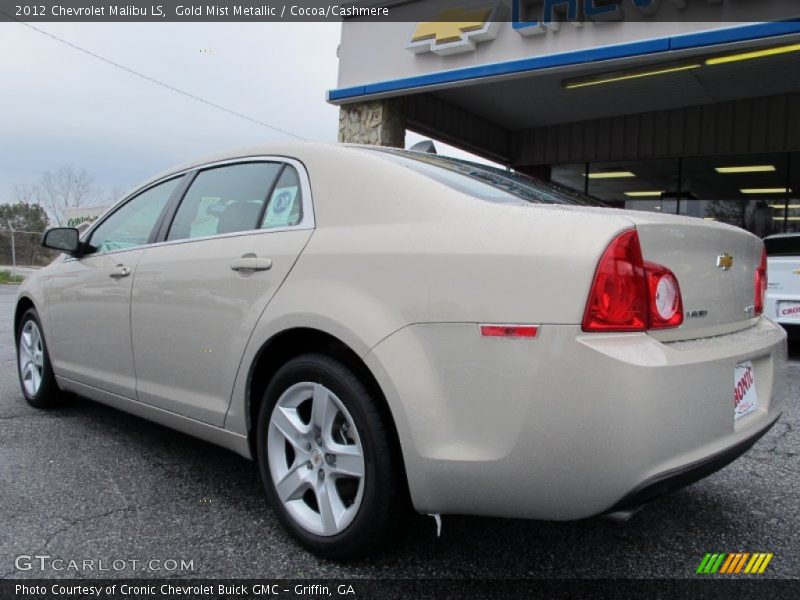 Gold Mist Metallic / Cocoa/Cashmere 2012 Chevrolet Malibu LS