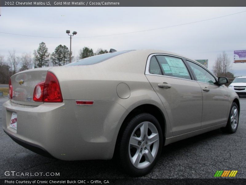 Gold Mist Metallic / Cocoa/Cashmere 2012 Chevrolet Malibu LS