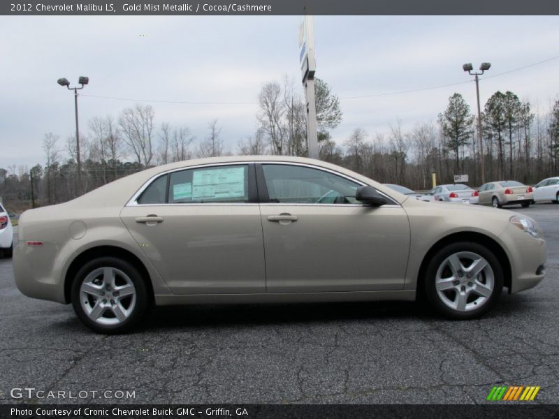Gold Mist Metallic / Cocoa/Cashmere 2012 Chevrolet Malibu LS