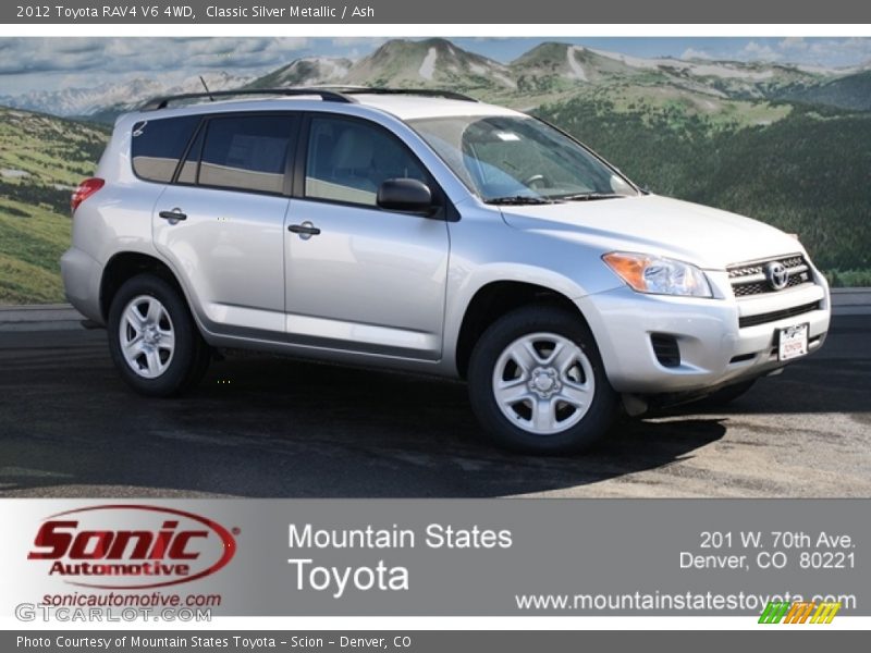 Classic Silver Metallic / Ash 2012 Toyota RAV4 V6 4WD