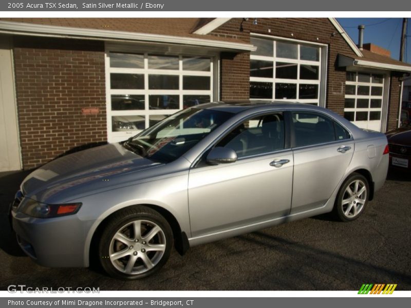 Satin Silver Metallic / Ebony 2005 Acura TSX Sedan
