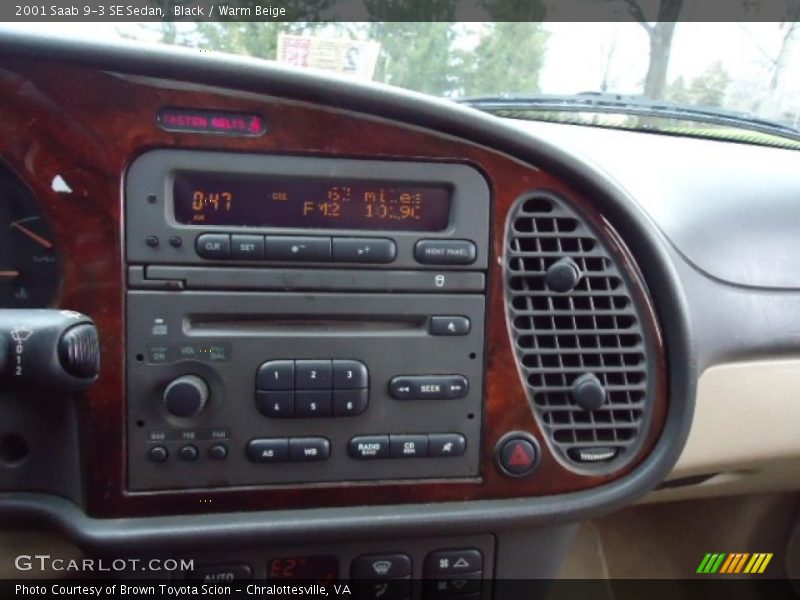 Controls of 2001 9-3 SE Sedan