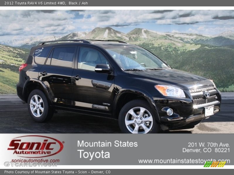 Black / Ash 2012 Toyota RAV4 V6 Limited 4WD