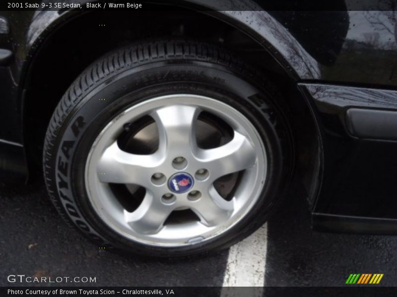 Black / Warm Beige 2001 Saab 9-3 SE Sedan