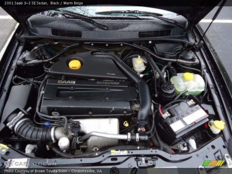 2001 9-3 SE Sedan Engine - 2.0 Liter Turbocharged DOHC 16-Valve 4 Cylinder