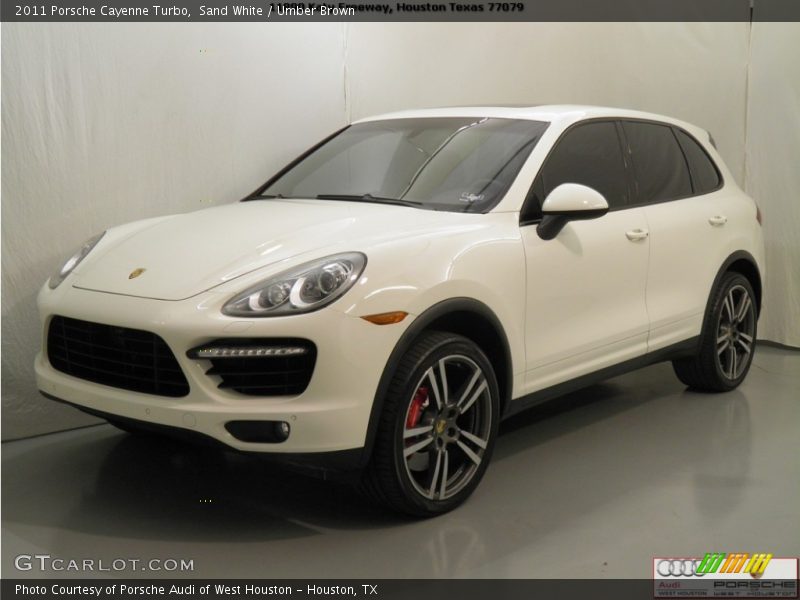 Sand White / Umber Brown 2011 Porsche Cayenne Turbo