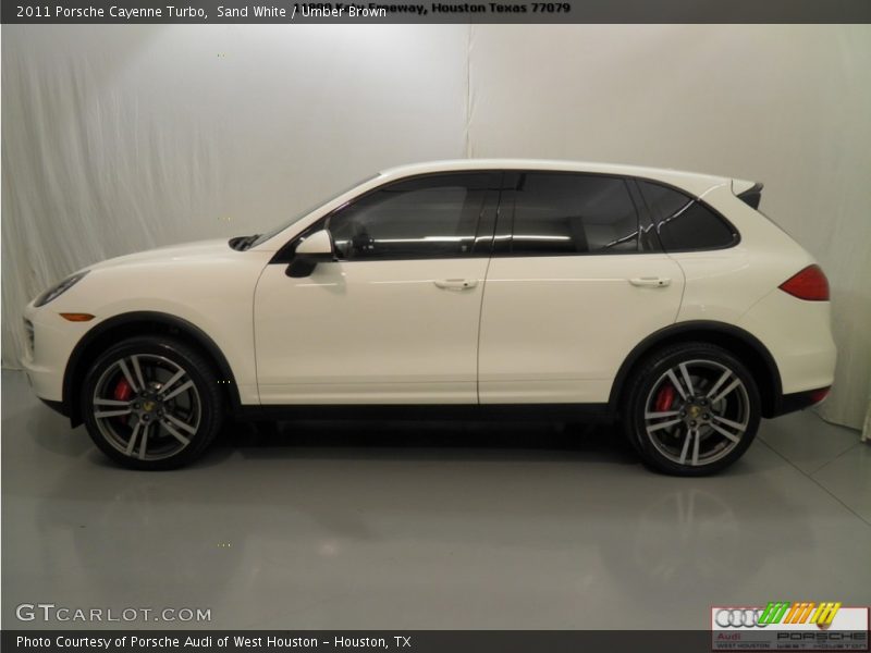 Sand White / Umber Brown 2011 Porsche Cayenne Turbo