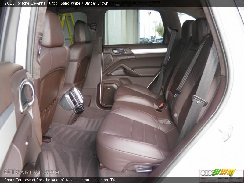 Sand White / Umber Brown 2011 Porsche Cayenne Turbo