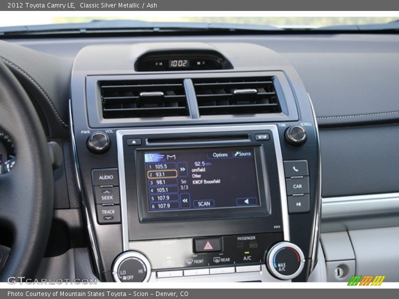 Classic Silver Metallic / Ash 2012 Toyota Camry LE