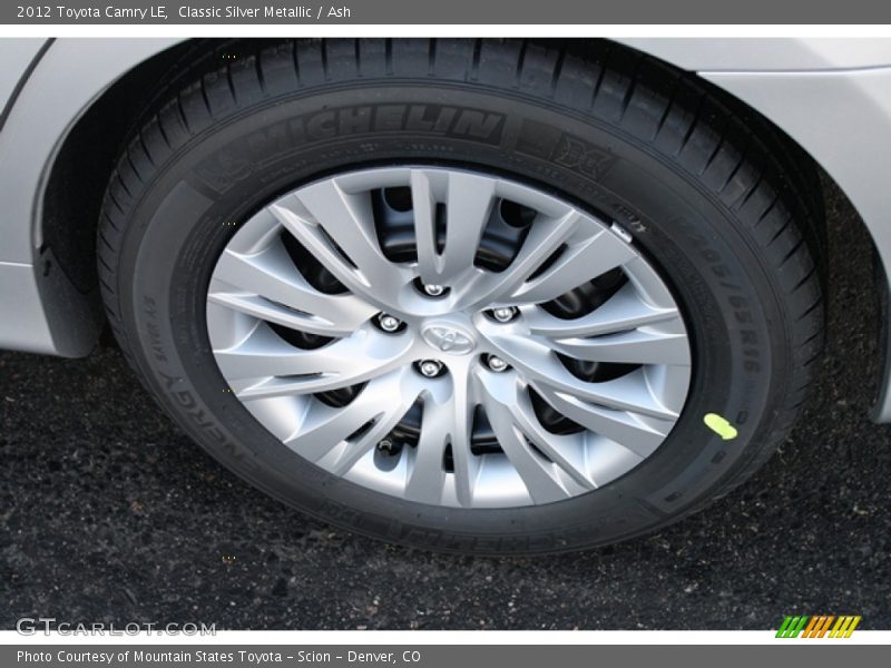 Classic Silver Metallic / Ash 2012 Toyota Camry LE