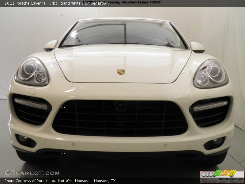 Sand White / Umber Brown 2011 Porsche Cayenne Turbo