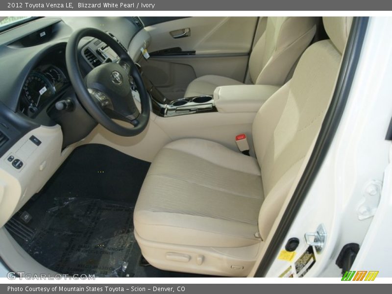 Blizzard White Pearl / Ivory 2012 Toyota Venza LE