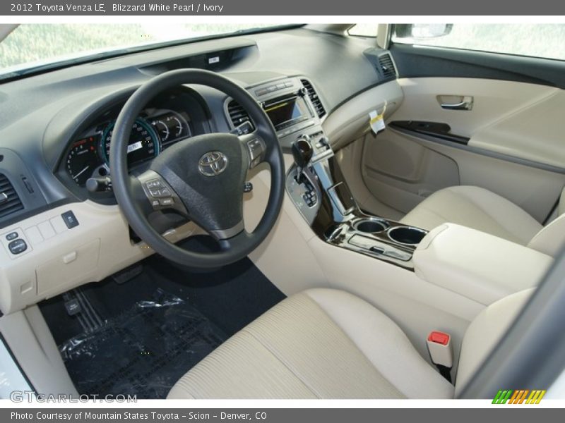  2012 Venza LE Ivory Interior