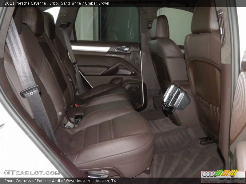 Sand White / Umber Brown 2011 Porsche Cayenne Turbo