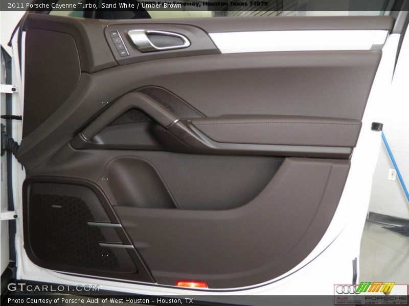 Sand White / Umber Brown 2011 Porsche Cayenne Turbo