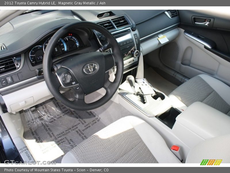 Magnetic Gray Metallic / Ash 2012 Toyota Camry Hybrid LE