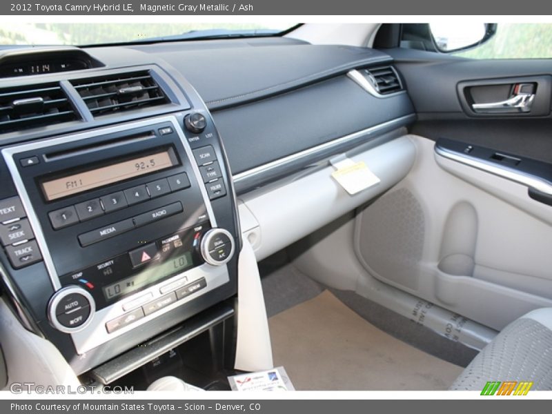 Magnetic Gray Metallic / Ash 2012 Toyota Camry Hybrid LE