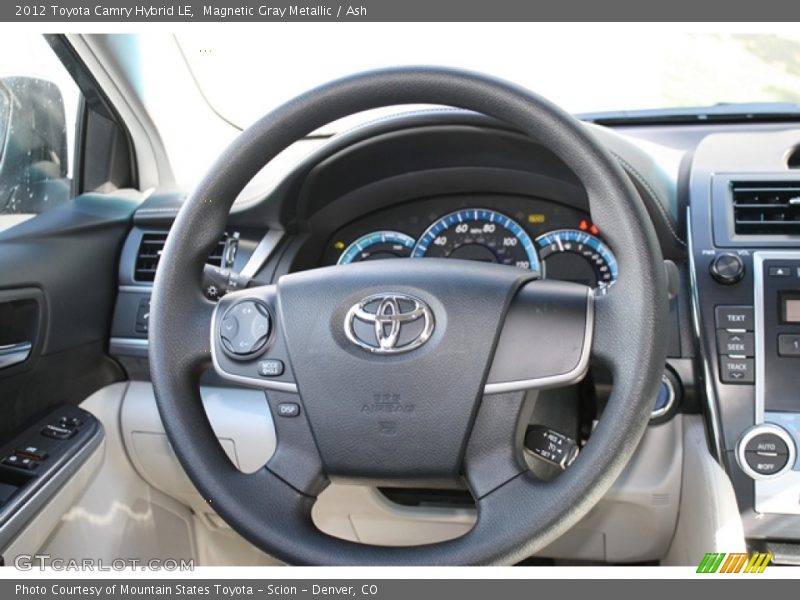 Magnetic Gray Metallic / Ash 2012 Toyota Camry Hybrid LE
