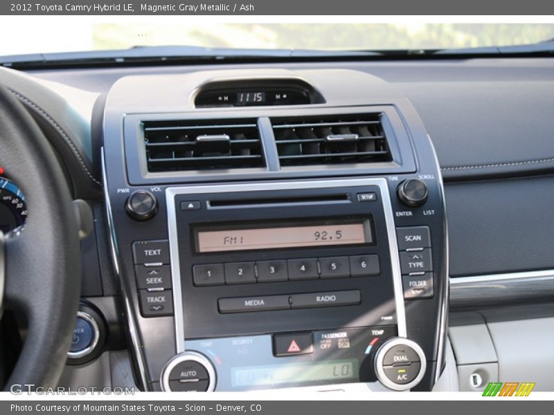 Magnetic Gray Metallic / Ash 2012 Toyota Camry Hybrid LE