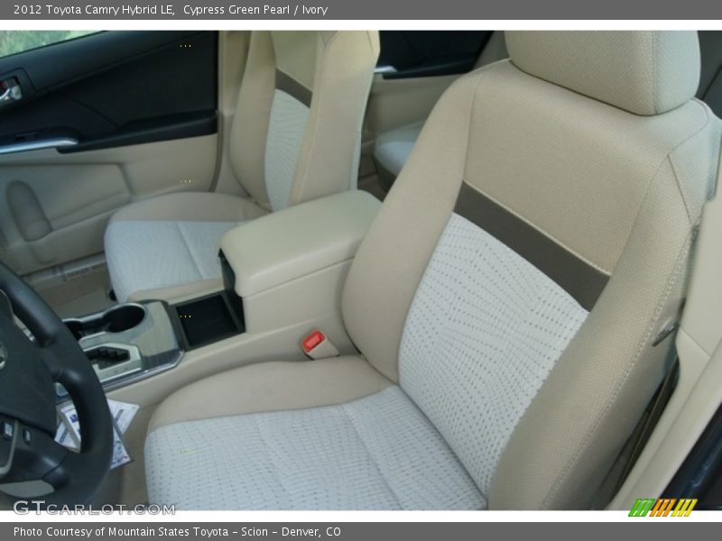 Cypress Green Pearl / Ivory 2012 Toyota Camry Hybrid LE
