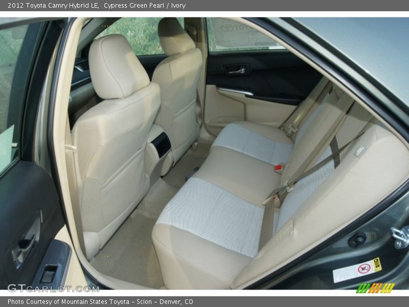 Cypress Green Pearl / Ivory 2012 Toyota Camry Hybrid LE