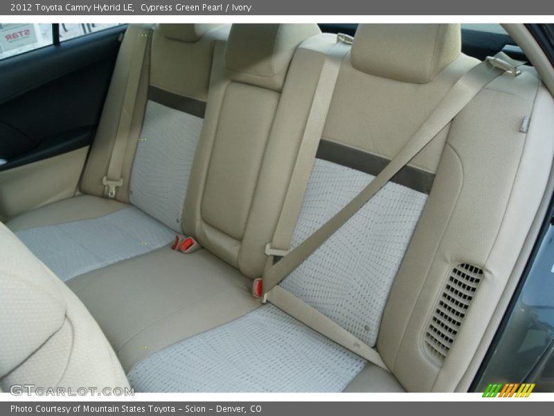 Cypress Green Pearl / Ivory 2012 Toyota Camry Hybrid LE
