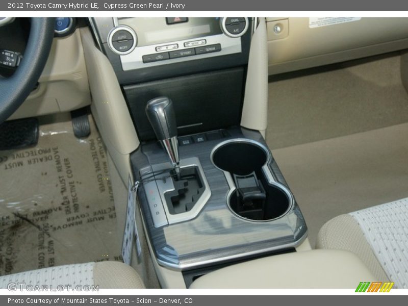 Cypress Green Pearl / Ivory 2012 Toyota Camry Hybrid LE