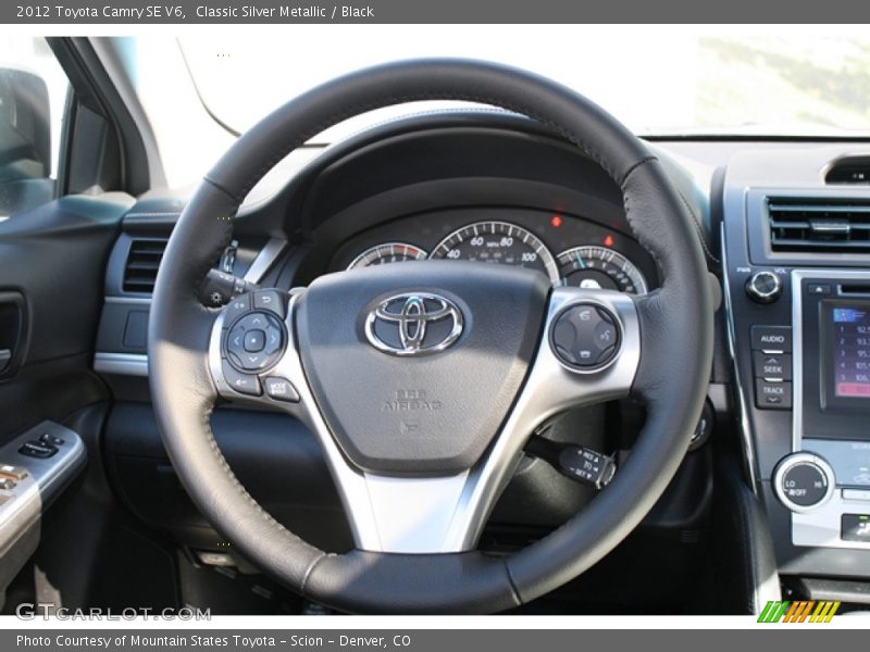 Classic Silver Metallic / Black 2012 Toyota Camry SE V6
