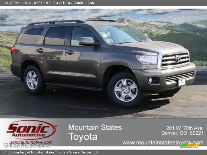 Pyrite Mica / Graphite Gray 2012 Toyota Sequoia SR5 4WD