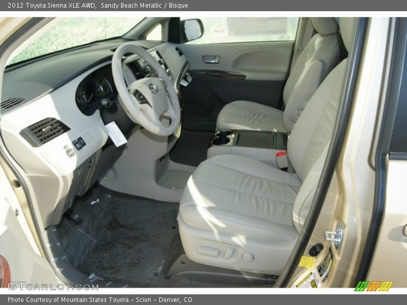Sandy Beach Metallic / Bisque 2012 Toyota Sienna XLE AWD