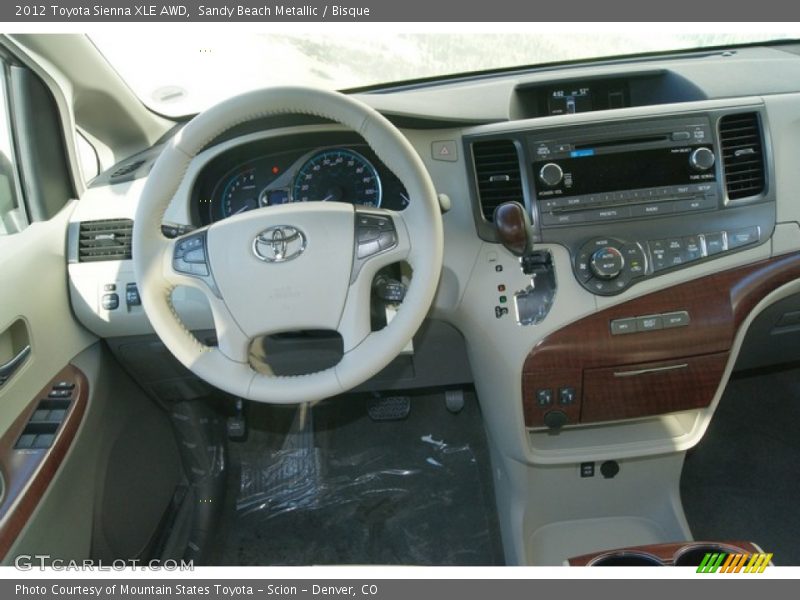 Sandy Beach Metallic / Bisque 2012 Toyota Sienna XLE AWD